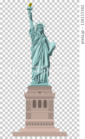 自由女神像的簡圖。 138115382