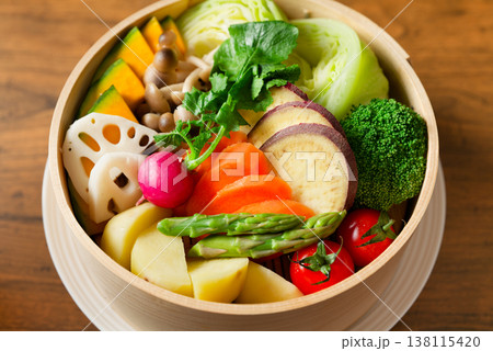 野菜のせいろ蒸し 野菜のせいろ蒸し 138115420