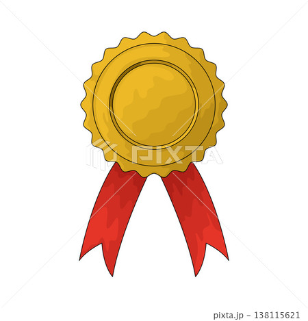 Illustration of medal badge 138115621