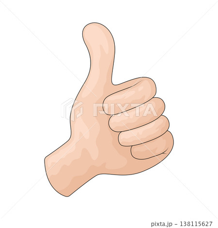 Illustration of Thumbs Up Illustration of Thumbs Up 138115627