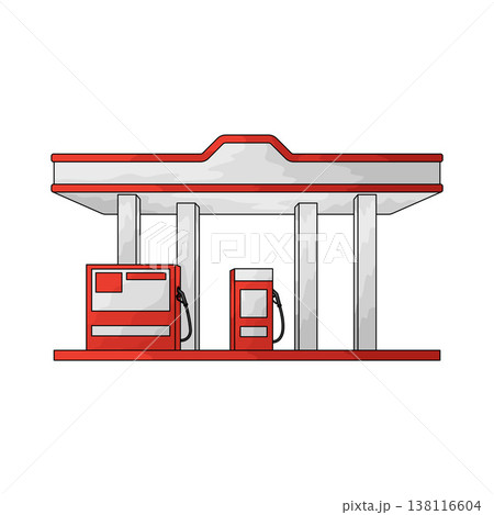 Illustration of Gas station 138116604