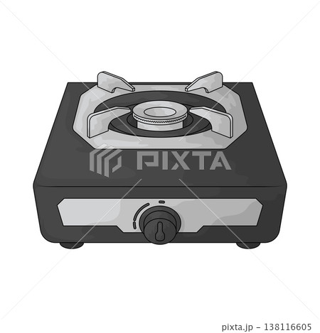 Illustration of Gas stove Illustration of Gas stove 138116605