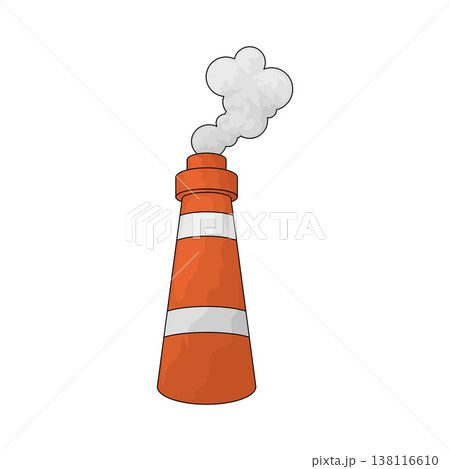 Illustration of Refinery Tower Illustration of Refinery Tower 138116610