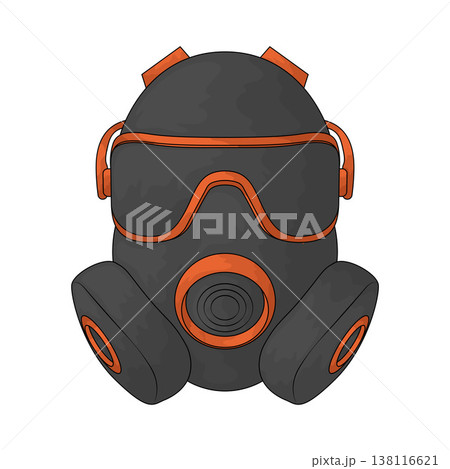Illustration of Gas Mask 138116621