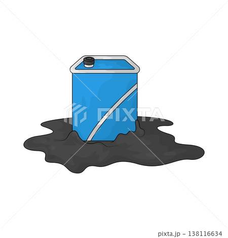 Illustration of Oil spill 138116634