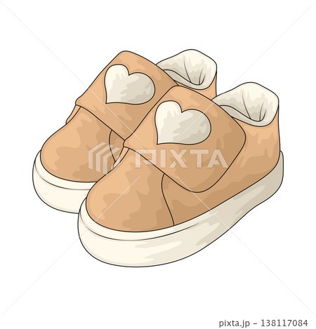 Illustration of Baby Shoes Illustration of Baby Shoes 138117084