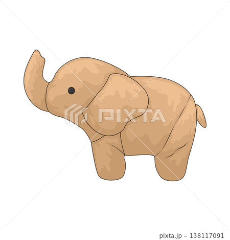 Illustration of Elephant Stuffed Animal 138117091