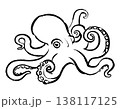 たこの線画イラスト 138117125