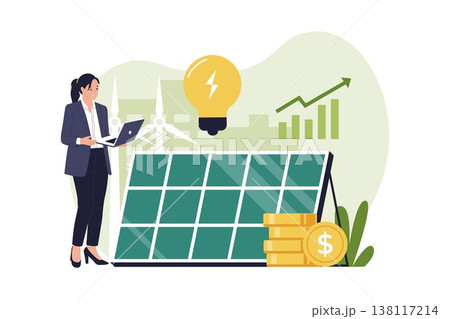 Renewable Energy Stock Market and Solar Power Investment Renewable Energy Stock Market and Solar Power Investment 138117214