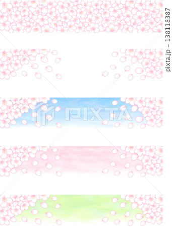 桜の帯ポップ_5種類 桜の帯ポップ_5種類 138118387