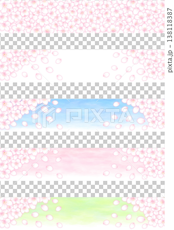 桜の帯ポップ_5種類 桜の帯ポップ_5種類 138118387