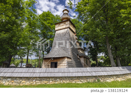 Historic wooden church in Powroznik, Lesser Poland Voivodeship 138119124