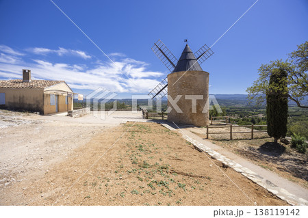 Famous Moulin Saint Saturnin les Apt in Provence landscape Famous Moulin Saint Saturnin les Apt in Provence landscape 138119142