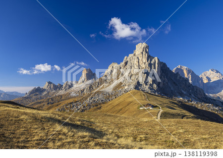 Dolomites mountain landscape at Passo Giau, Italy Dolomites mountain landscape at Passo Giau, Italy 138119398