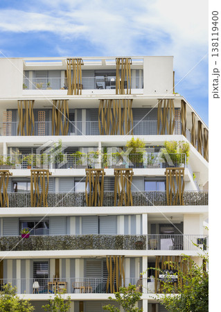 Modern apartment building with balconies and vertical gardens in Montpellier Modern apartment building with balconies and vertical gardens in Montpellier 138119400