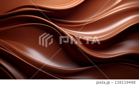 Melting chocolate waves and liquid swirls background Melting chocolate waves and liquid swirls background 138119498