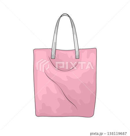 Illustration of Tote Bag Illustration of Tote Bag 138119687