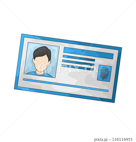 Illustration of Biometric ID Illustration of Biometric ID 138119955