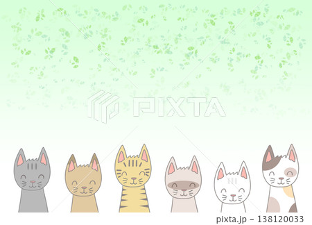 猫キャラポストカード - 白猫・三毛猫・シャム猫・トラ猫 猫キャラポストカード - 白猫・三毛猫・シャム猫・トラ猫 138120033