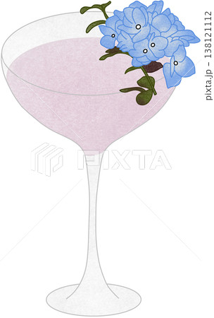 lychee cocktail with flower lychee cocktail with flower 138121112