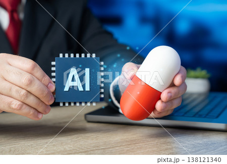 AI-powered drug development. Health diagnostics and monitoring, drug use. Biotechnology innovation improves precision medicine. Digital healthcare and pharmaceutical research AI-powered drug development. Health diagnostics and monitoring, drug use. Biotechnology innovation improves precision medicine. Digital healthcare and pharmaceutical research 138121340