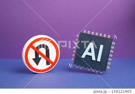 The inevitability of further AI development. Technological progress and the global race for the leading powers. Innovation drives competition. Digital transformation reshapes industries 138121405