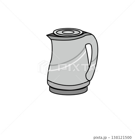 グレーの家電アイコンセット(モノクロ・線画・シンプル・生活家電) グレーの家電アイコンセット(モノクロ・線画・シンプル・生活家電) 138121500