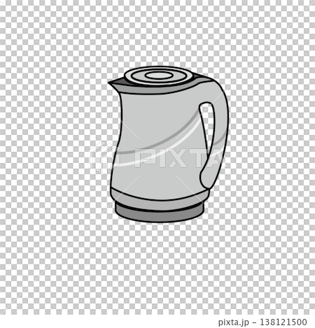 グレーの家電アイコンセット(モノクロ・線画・シンプル・生活家電) グレーの家電アイコンセット(モノクロ・線画・シンプル・生活家電) 138121500