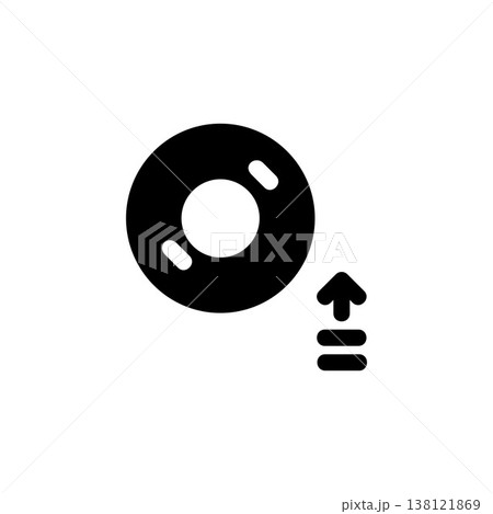 mount disc icon. Perfect for application, web, logo and presentation template. icon design solid style mount disc icon. Perfect for application, web, logo and presentation template. icon design solid style 138121869