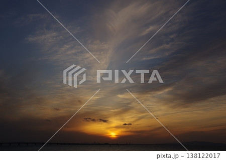 海に沈む夕日 138122017