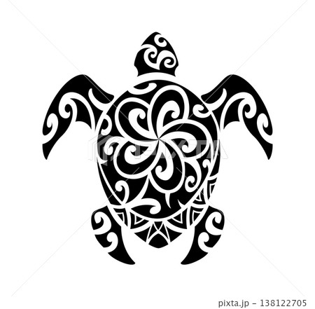 Maori sea turtle animal tribe graphic black tattoo or print. Polynesian ethnic graphic tattoo, New Zealand tribal abstract decoration. Maori tribe black print Maori sea turtle animal tribe graphic black tattoo or print. Polynesian ethnic graphic tattoo, New Zealand tribal abstract decoration. Maori tribe black print 138122705