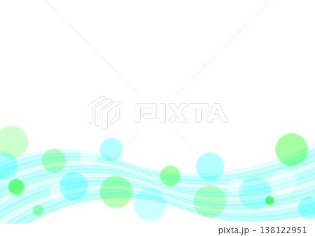 綺麗な水色の水玉ライン 138122951