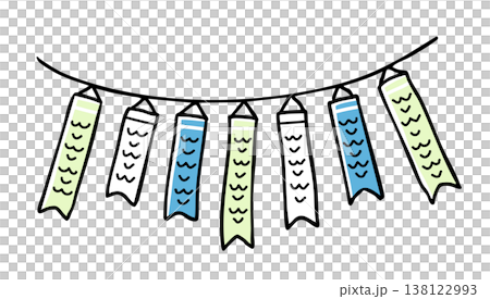 A string of carp streamers (2 colors) A string of carp streamers (2 colors) 138122993