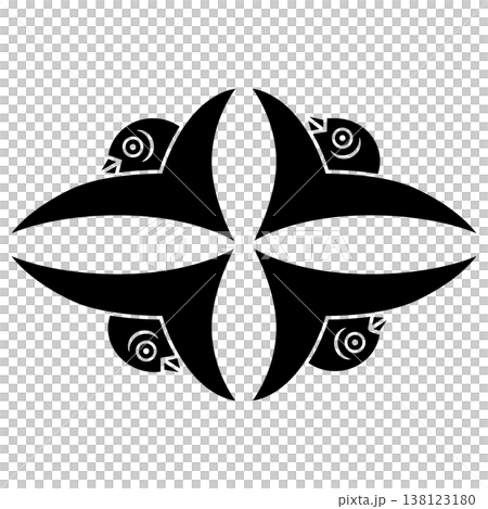 家紋です。尻合わせ四つ雁金菱といいます。 138123180