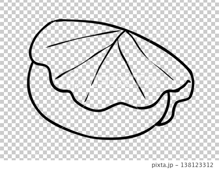 かしわ餅_線画 かしわ餅_線画 138123312