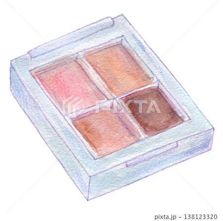 水彩イラスト　手描きイラスト　コスメグッズ 138123320