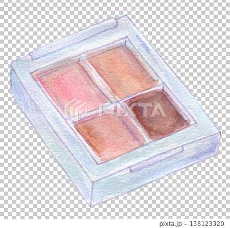 水彩イラスト　手描きイラスト　コスメグッズ 138123320