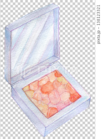 水彩イラスト　手描きイラスト　コスメグッズ 138123321