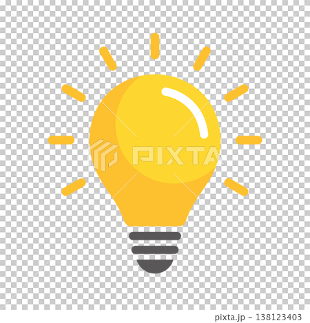 Illustration of a simple light bulb Illustration of a simple light bulb 138123403