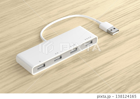 USB hub with four ports 138124165