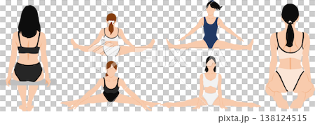 Illustration of a woman who succeeded in dieting Illustration of a woman who succeeded in dieting 138124515