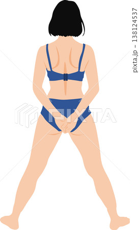 ダイエットに成功した女性のイラスト ダイエットに成功した女性のイラスト 138124537