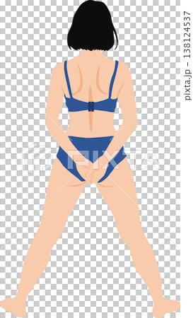 ダイエットに成功した女性のイラスト ダイエットに成功した女性のイラスト 138124537
