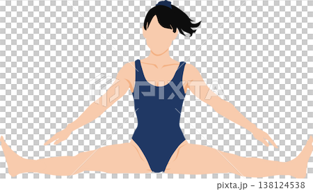 婦女舒展的例證 138124538