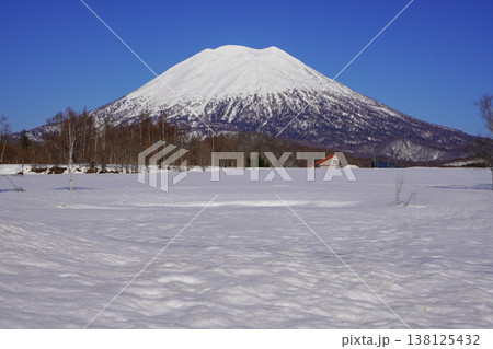 有島記念館付近から見る2026年3月の後方羊蹄山 有島記念館付近から見る2026年3月の後方羊蹄山 138125432