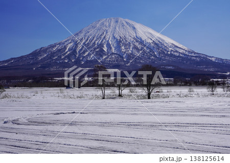 八幡駐車場から見る2026年3月の羊蹄山（倶知安町） 138125614