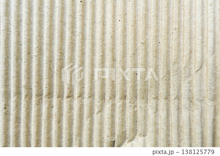 Brown Corrugated Cardboard Texture Background 138125779