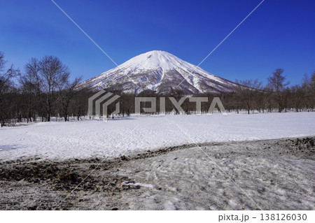 真狩村新陽駐車場から見る羊蹄山（2026年3月） 138126030