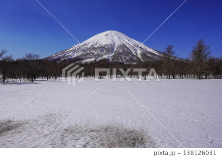 真狩村新陽駐車場から見る羊蹄山（2026年3月） 138126031