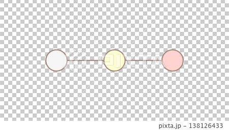 線でつながったカラフルな3つの丸のテンプレート素材 - シンプルでかわいいフロー・ステップ図解 線でつながったカラフルな3つの丸のテンプレート素材 - シンプルでかわいいフロー・ステップ図解 138126433